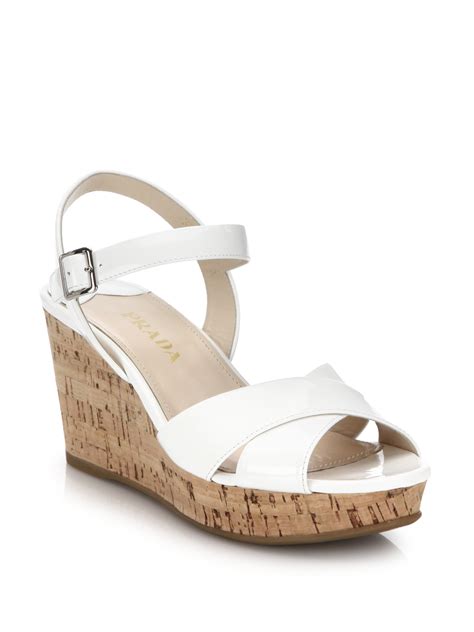 weisse prada sandalen|prada shoes for women.